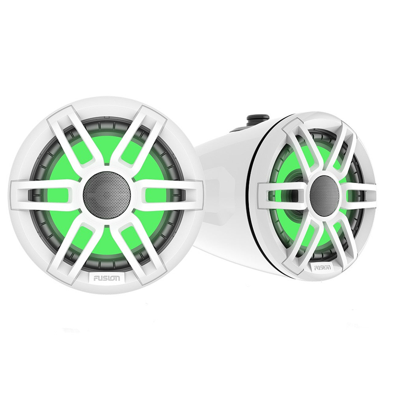 FUSION XS Series - 6.5" Marine Wake Tower Speakers w/RGB - White