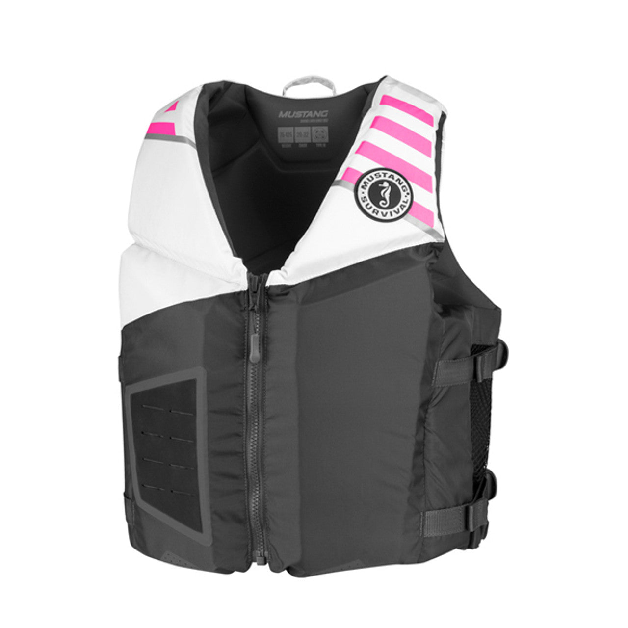 Mustang Rev Youth White Foam Life Jacket